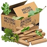 30kg Anzündholz Anfeuerholz Anmachholz Brennholz Kaminholz Ofenholz Smoker Grill BBQ Trocken Ofenfertig Eiche 16cm