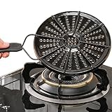 Duroecsain Wärmeverteiler für Glaskeramik, Induktions-Diffusor, Eisenwärmediffusor für Herd, Wärmeverteiler, für Elektroherd, Gusseisen-Heizplatte für Brenner