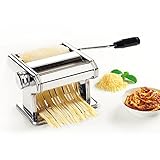 Metaltex 3 in 1 Pasta Maschine Maker Edelstahl Tischklemme
