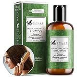 Haarwuchsshampoo für Männer & Frauen - Koffeinbehandlung mit Rizinusöl & Arganöl - schnell wachsende, verdickende Formel für Haarausfall/schütteres Haar - sulfatfreies Shampoo