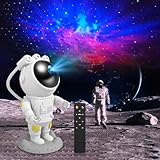 Hauibela LED Astronaut Galaxy Projektor Nachtlicht, Sternenprojektor mit Nebel, Timer und Fernbedienung