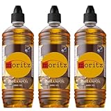 Moritz Bio Lampenöl mit Zitronenduft 3 x 1 Liter