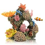 MLKLDOU Künstliches Korallenriff - Aquarium-Dekoration, Unterwasserpflanzen, Ornament, Bunt für Landschaftsdekoration, Harzkoralle (03)
