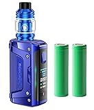Aegis Legend 5 E-Zigaretten Set, 200W Akkuträger, 5,5ml Z Subohm Verdampfer Tank + 2x Akku (Blau) ohne Nikotin