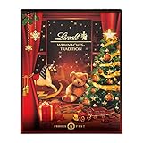Lindt Schokolade Weihnachts Tradition Adventskalender 2024 , 253 g , 24 verschiedene Pralinen- und Schokoladen Überraschungen , Schokolade für die Weihnachtszeit , Schokoladen-Geschenk