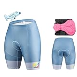 XUCZHAI Professionelle Kurze Damenhose, Fahrradbekleidung, Mountain Bike, Rennrad, rosa Kissen, Kurze Hose, for Mädchen Atmungsaktive Schnelltrocknende StoßFeste(Short Pants3467,XXXL)
