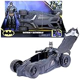 Batman Batmobile mit Verdeck zum Öffnen, enthält exklusive 30cm Batman-Actionfigur