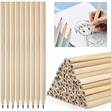 HAOMEEDUO 60 Stück Bleistift HB Holz Bleistift Naturholz Holzbleistifte Natur 17.7cm*0.7cm Bleistifte aus Holz HB Bleistift Set Holzbleistift Graphitstifte für Schüler Büro Schulmaterial