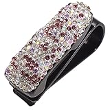 Vigcebit Auto-Visier-Brillenhalter - Universal Car Organizer Clip Anti-Vibration,Um 180 Grad drehbarer Auto-Brillenhalter mit Ticketkarten-Clip