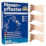 Nasenpflaster Schnarchen-Extra Stärke, 2025 Neues Verbessertes Nose Strips Anti Schnarch mit 3 Flexiblen Stützgurten Nasenstrips Besser Atmen Nasal Strips Extra Halt für Bessere Schlafqualität &Sport