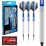 RED DRAGON Razor Edge Original 18 Gramm Softip Dartpfeile Tungsten Profi Steel Darts mit Flights und Schäfte