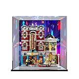 Acryl-Vitrine für Lego 10312 Jazz Club Modell, 3 mm staubdichte Schaukasten, Vitrine kompatibel mit Lego 10312 (Hintergrundbau)