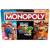 Monopoly - Super Mario Bros Film-inspirierte Edition, Brettspiel für Jungen und Mädchen, enthält Bowsers Spielfiguren