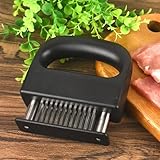 wenrescry Fleischzartmacher,Meat tenderizer,fleischklopfer mit 48 Edelstahlklingen, steakbesteck,Abnehmbarer und spülmaschinenfester Steaker für Rindfleisch, Huhn und Schweinefleisch