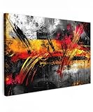 MuchoWow© Wandbilder Groß 120x80 cm XXL Schlafzimmer Home Deko Wohnung Bild Wohnzimmer Fotoleinwand Wand Bilder Leinwand Wall Decor Kunst - Schwarz - Abstrakt