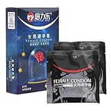 iTimo Ultradünnes Kondom für Frauen, Penishülle, Naturlatex, 2 Stück/Box