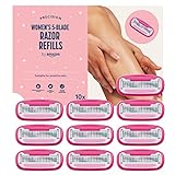 by Amazon für Damen, 5-Klingen-Rasierer in rosa + 10 Nachfüllpackungen