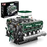 Mould King 10182 Technik Klemmbausteine V8 Motor Bausatz Panzer Achtzylinder Reihenbenzinmotor Engine Modell Bausatz Kompatibel mit Andere Marken (2250 Teile)