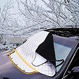 FREESOO Schneeschutz Scheibenabdeckung Auto Winter- Frontscheibenabdeckung Auto Winter- Windschutzscheibe Abdeckung- Autoscheibenabdeckung Winter Scheibenschutz gegen Schnee, EIS, Frost 183X114CM