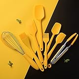 Silikon-Spatel-Set, 8-teilig, hitzebeständig, antihaftbeschichtet, mit Eisenkern, zum Backen und Aufbewahren von Eimern