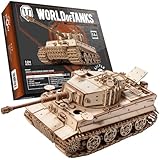 World of Tanks Panzer, Holzmodelle zum Zusammenbauen, DIY Bausätze, Lernspielzeug, Geschenk für Fans von Kriegsspielen, Modellbau, für Kinder und Erwachsene (Tiger M1)