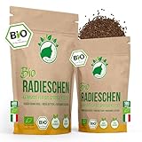 NanaNatura's Bio Radieschen Sprossen Samen 180g | Keimfähige Radieschensamen zur Sprossenzucht | Radies Rambo Rosa Rettich Keimsprossen fürs Sprossenglas