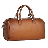 HESHE Ledertaschen mit Tragegriff für Damen, Leder-Geldbörsen, Tragetasche, Umhängetasche, Designer-Umhängetasche, Wein, Medium