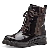 MARCO TOZZI by Guido Maria Kretschmer Damen Stiefeletten zum Schnüren Winter, Braun (Mocca Patent), 38