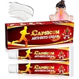 Capsaicin Gelenkcreme mit Cayennepfeffer, 2PCS Joint Pain Relief Cream, Wärmende Salbe für Rücken Knie & Nacken, Natürliche Muskel Gelenkpflege, Deep Nourishment Beruhigend für Sportler & Senioren