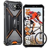 OUKITEL G3 (2025) Outdoor Handy - 16GB+64GB/1TB Outdoor Smartphone Ohne Vertrag, 6 Zoll Display Smartphone, 6300mAh Baustellenhandy, 13MP Kamera, IP68 Wasserdicht/IP69K/4G Dual SIM/OTG/Face ID/Orange