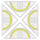 Geodreieck 180 Grad Mathe Winkelmesser Multifunktionales Messwerkzeug Für Ingenieurwesen Zeichnen Zeichnen