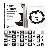 Baby Vision Stimulation, Baby Vision Stimulationskarten - Kleinkind -Aktivitätskarten - Visuelle Stimulation Lernaktivität Flashkarte für Kinder 0-3