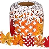 LAIOUSN Wandaufkleber mit Blätterbordüre, 10 m, Pinnwand-Bordüre, Aufkleber für Klassenzimmer, Pinnwände, Kreidetafel, Lehrer, Pinnwand-Zubehör