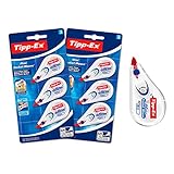 Tipp-Ex Korrekturroller Mini Pocket Mouse, Korrekturmaus, 6 m x 5 mm, 2x3er Pack, Ideal für das Büro, das Home Office oder die Schule, Single