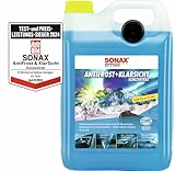 SONAX AntiFrost+KlarSicht Konzentrat (5 Liter) Scheibenreiniger-Konzentrat mit Frostschutz für die Scheibenwaschanlage | Art-Nr. 03325050
