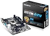 Gigabyte GA-H81M-D2V Mainboard Sockel LGA 1150 (Micro-ATX, Intel H81, 2X DDR3 Speicher, 2X SATA III, DVI-D, RJ-45, 4X USB 3.0)