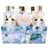 Bad Geschenkset, SPA LUXETIQUE Beauty Set für Frauen12-teiliges Geburtstagsgeschenk, Jasmin Duft Spa Set, Wellness Set für Frauen, Bad Geschenke für Geburtstage und Feste