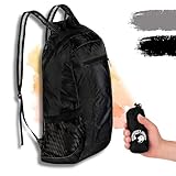 Backpacker's Journey faltbarer Rucksack ultraleicht (nur 90g), leichter Rucksack faltbar, foldable backpack, ultraleichter Faltrucksack, Tagesrucksack für Backpacking und Reisen aller Art.