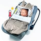 BABEES Baby Sommer Fußsack für Babyschale leicht dünn, Babyfußsack Schlafsack Übergang Frühling Herbst Einschlagdecke Kinderwagen Bett Wiege