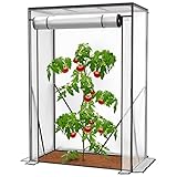 KESSER® Premium Tomatengewächshaus Foliengewächshaus, Gewächshaus klein, Tomatenhaus, Treibhaus mit Tür zum Aufrollen - 100 x 50 x 150 cm Frühbeet, Gemüse, Blumen, Obst, Inkl. Montagezubehör, Garten