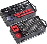 Meister Feinmechaniker-Set 108-teilig - Reparatur-Set für Smartphones, Tablets, PCs, Konsolen, Kameras, Uhren, Brillen, Modellbau & Co. / Repair-Tool-Kit / Präzisions-Schraubendreher-Satz / 3387780