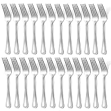 Hunnycook Gabeln 24 Stück, 7.8inch (20 cm) Gabel Set, Edelstahl Tafelgabeln mit Perlengriff, Hochglanzpoliert & Spülmaschinenfest, Dinner forks Geeignet für Haushalte/Restaurants/Partys im Freien