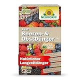 Neudorff Azet Beeren- & ObstDünger – Bio-Dünger für mehr Geschmack und reiche Ernte bei Beeren und Obst mit natürlicher Sofort- & Langzeitwirkung, 1 kg, Braun