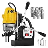 1100 W Magnetsäulenbohrgerät 40 mm Bohrungsdurchmesser Stahlkonstruktion Bohrgerät(MD40-6PCS)