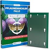 Pflaumenwickler Pheromonfalle [1 Stück] für Früchte ohne Obstmaden, Effektive Pflaumenmadenfalle - Pheromonfalle Pflaumenwickler wetterfest & unauffällig für Pflaumenbäume & Obstgärten
