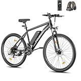 Touroll U1 E-Bikes, 26'/29' E Bike Herren Damen mit Abnehmbarer 36V 13Ah Akku, 250W Motor MTB, E-Mountainbike mit Profi 21-Gang, Elektrofahrrad Ausdauer 55-100KM, CST Off-Road-Reifen (26'')