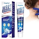 Gegen Warzen Creme, Warzen Creme und Etikettenentferner, arzenentfernungscreme, Herpes Remover, Kräutersalbe zur Entfernung von Warzen, Warze und Tag Entferner für alle Hauttypen, 20g