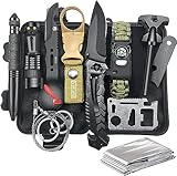 Survival Kit Geschenke für Männer Weihnachten - Coole Geburtstagsgeschenk Ideen für Freund Papa Ehemann Bruder Teenager, Outdoor Survival Ausrüstung Nikolaus Camping Abenteuer