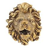 Gadpiparty Wandbrunnen Löwenkopf Fontäne Düse Wetterfest Gartendeko Wasserfontäne Spritzdüse für Außenbereich Garten Teich Wandmontage Einfache Installation Langlebig