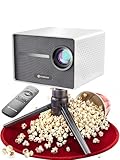 CUBEAM Mini Beamer 4K Heimkino | Mobiler Full HD LED Projektor | 20.000 Lumen | Auto. 4D Korrektur | Kurzdistanz tauglich | WiFi, Bluetooth & Handy | Kleiner Smart Projector 4K | Portable Mini-Beamer